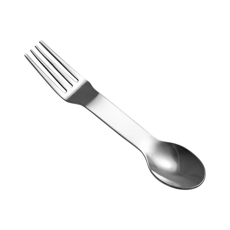 Löffel-Gabel-Kombination PureSpork aus Edelstahl