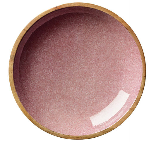 Schale MINERAL ROSE, Mango, Ø 35 cm x 6 cm