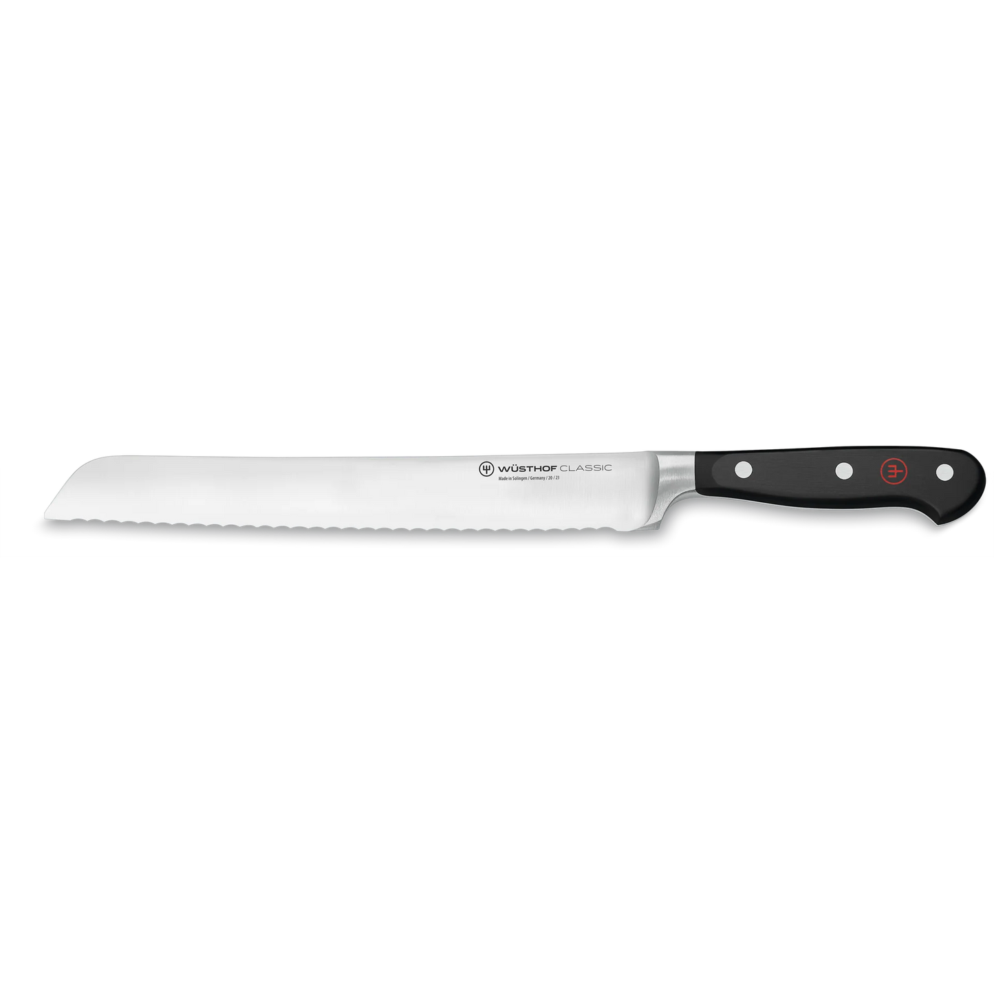 Brotmesser mit Feinschnittwelle 23cm Classic schwarz