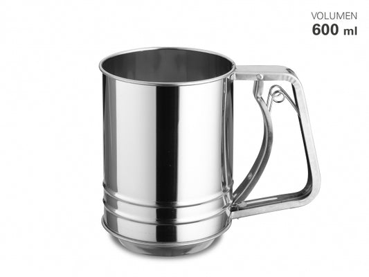 Mehl-/Zuckersieb Edelstahl Dreifachgewebe