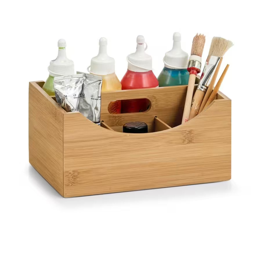 Ordnungsbox m. Griff, Bambus/MDF 25 x 18 x 12 cm