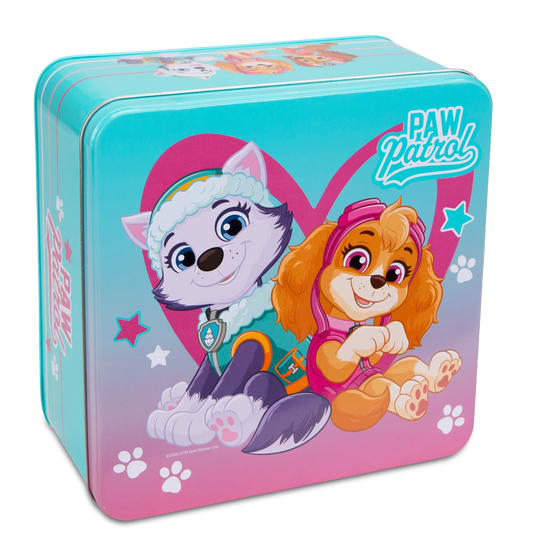 Paw Patrol Mädchen 21 x 21cm | H 10cm Türkis Gebäckdose