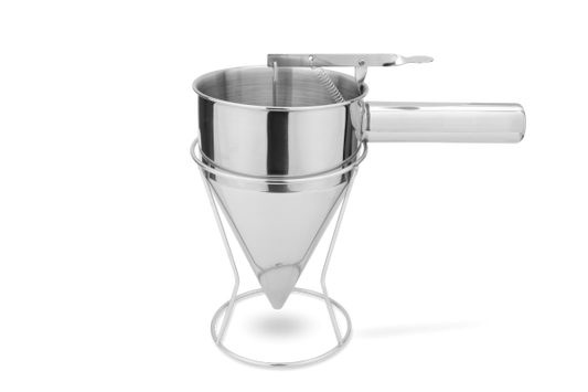 Fondant- und Fülltrichter Edelstahl 1 L mit Ständer