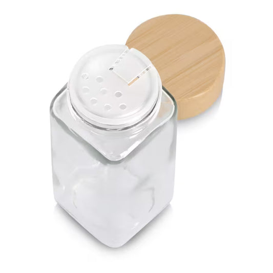 Gewürzglas mit Bambusdeckel, 120 ml