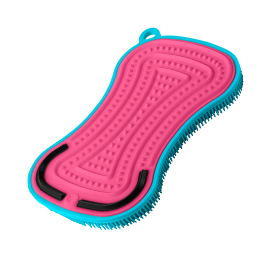 Scrubby plus türkis/pink 13x8 cm