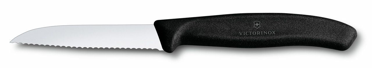 Gemüsemesser Welle 8 cm schwarz Swiss Classic