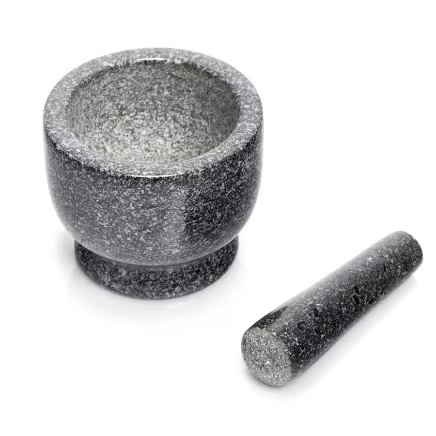 Mörser & Stößel-Set, Granit, anthrazit Ø 12 cm × 10 cm