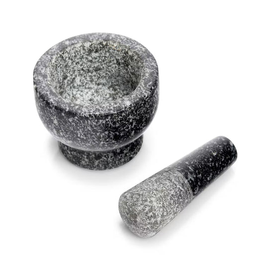 Mörser & Stößel-Set, Granit, anthrazit Ø 9 cm × 6,5 cm