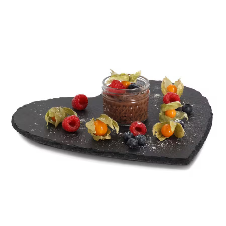 Servierplatte „Heart“, Schiefer