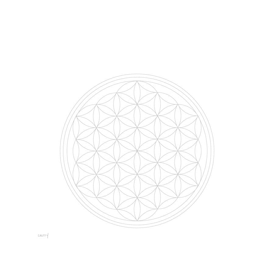 Trinkflasche Glas FLOWER OF LIFE 0,7 l