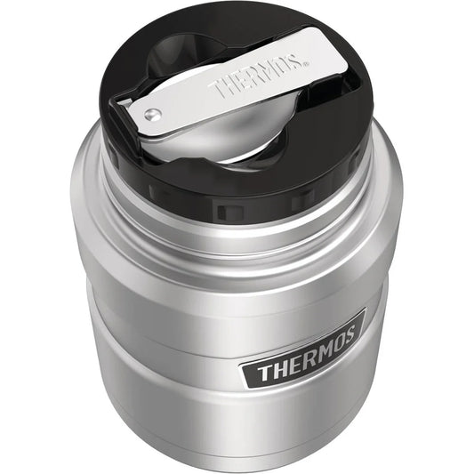 STAINLESS KING FOOD JAR Thermobehälter 0,47 L | 100 % auslaufsicher & mit Löffel