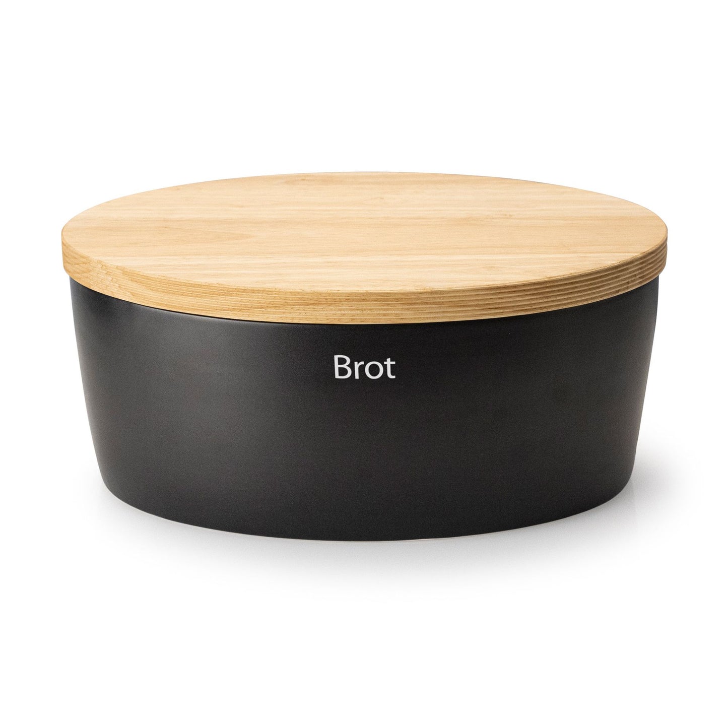 Brottopf oval 36x23 sw Keramik Brottopf
