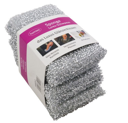 Glänzerkissen SPONGE 3er Set silber
