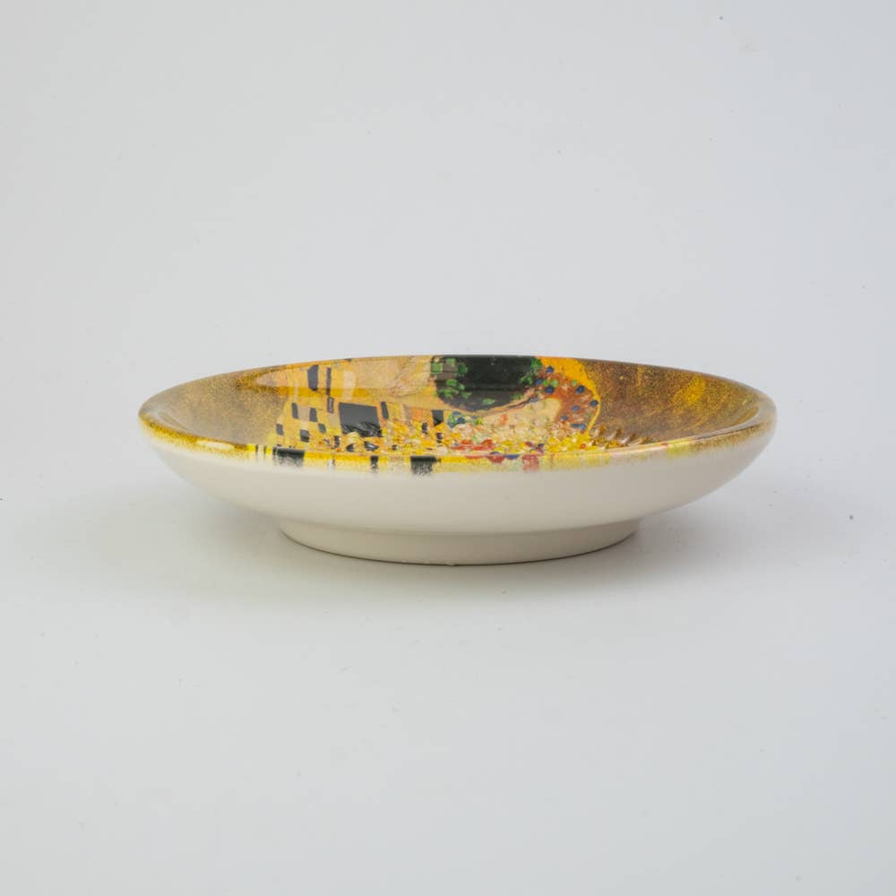 Keramikreibe "Klimmt Kunst" 12cm für Knoblauch, Ingwer & Gewürze