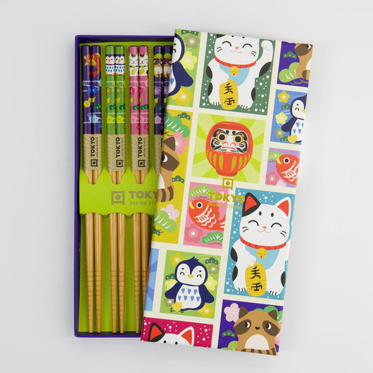 Essstäbchen Geschenkset 5 Paar, Donbutsu