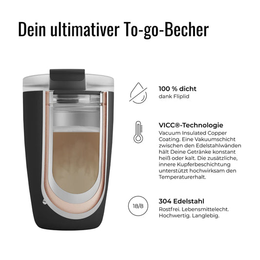 Kaffeebecher CUP 0,5l midnight To-Go / Cup