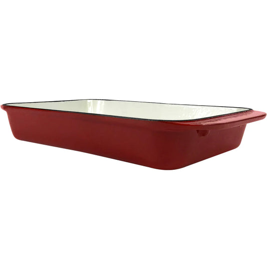 Auflaufform Gusseisen emailliert 36 cm lang 22 cm breit 6 cm hoch
