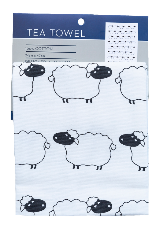 Geschirrtuch „Every Family Has One“ Black Sheep Baumwolle 74cm x 47cm