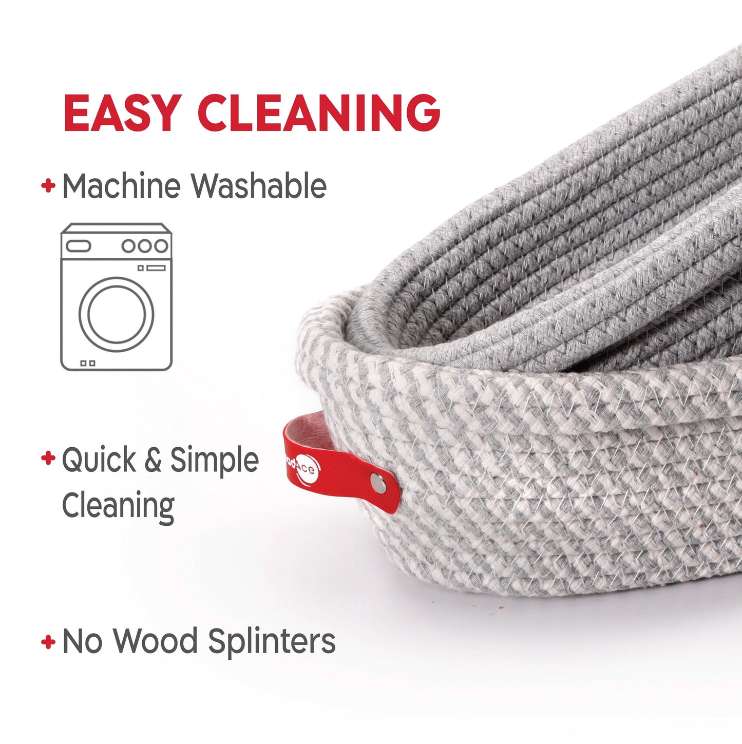 Gärkorb-Set Oval aus Baumwolle