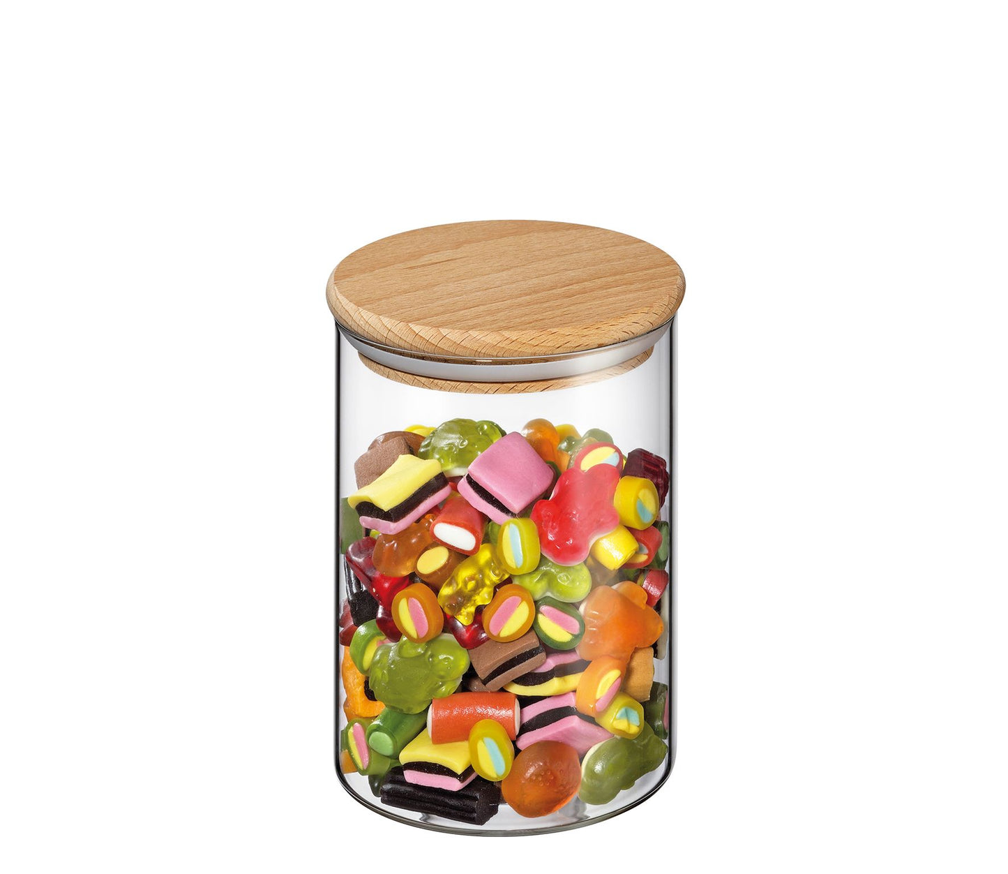 Vorratsglas mit Holzdeckel 0,85l