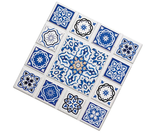 Untersetzer Kreuz 20cm Keramik Casablanca