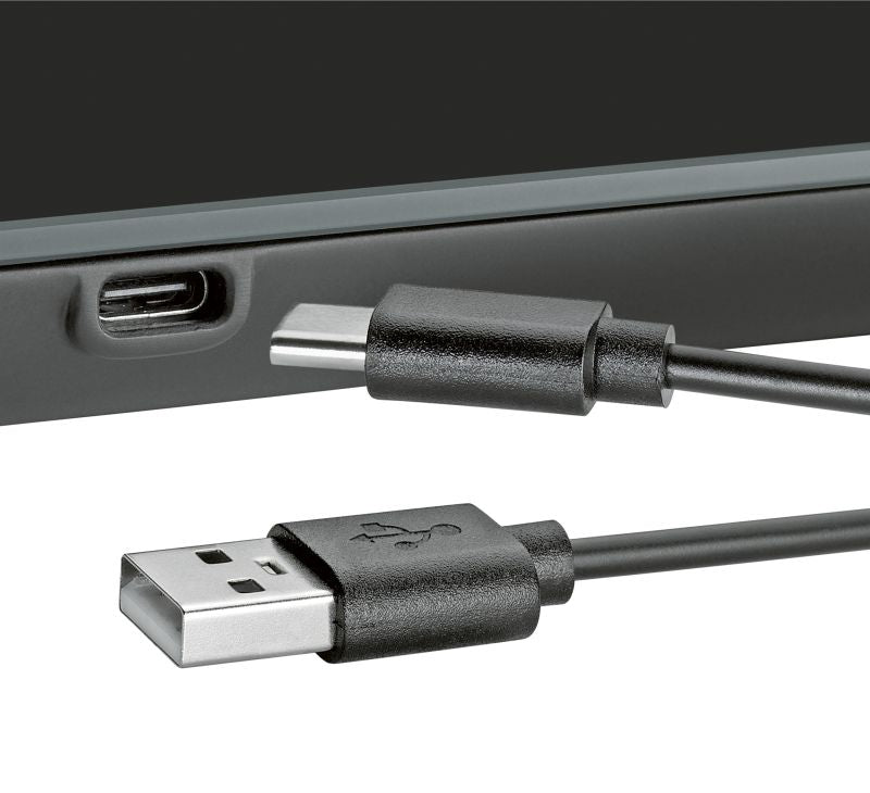 Küchenwaage digital USB schwarz Balance