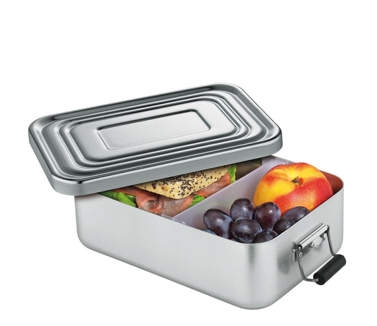 Lunchbox Alu 12x18 silber