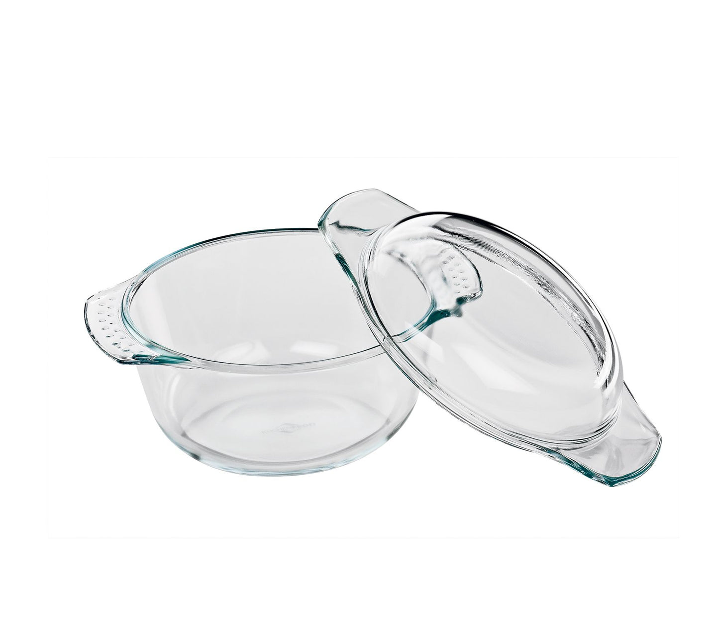 Auflaufform mit Deckel Glas rund 18 Elsass
