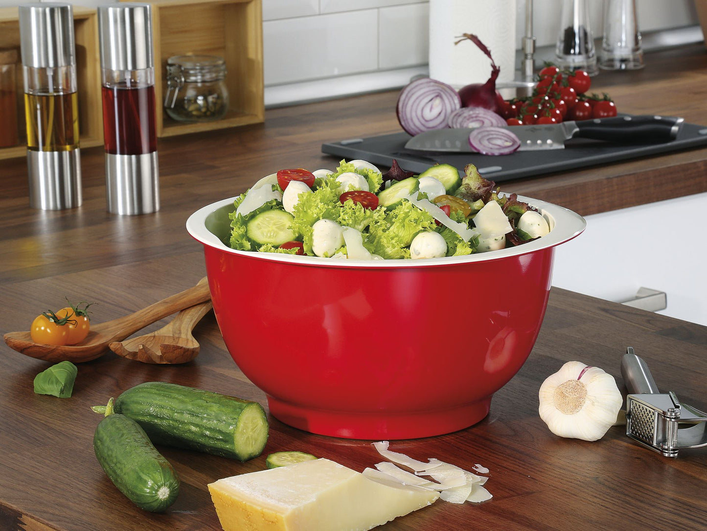 Teigschüssel 4l rot Bake