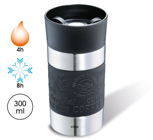 Isobecher 0,3l schwarz Viaggio