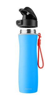 Isolierflasche ACTIVE, 600 ml, Edelstahl, Blau