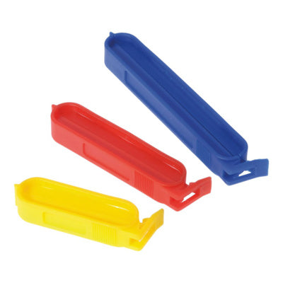Beutelclips 10 Stück farbig sortiert ca. 10 cm, 8 cm, 6 cm
