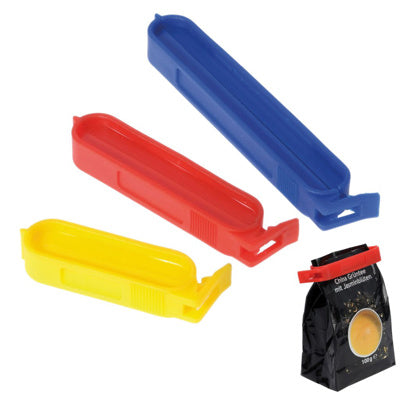 Beutelclips 10 Stück farbig sortiert ca. 10 cm, 8 cm, 6 cm