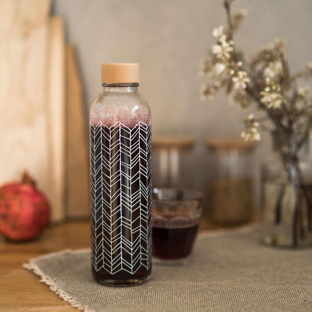 Trinkflasche Glas STRUCTURE OF LIFE 0,7 l