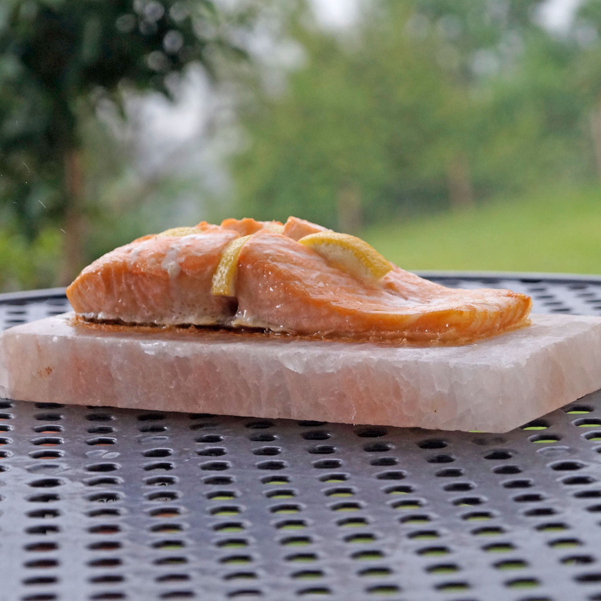 Salzstein-Plancha für Grill und BBQ Rechteckig 20x10x2,5cm