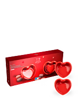 Herzförmige Keramikform, rot, 13,5 cm For You Duo 2er Set