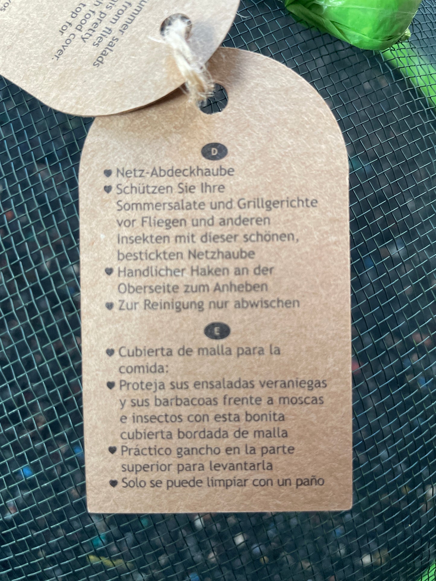 Speisenschutz Abdeckung 35 cm Sommergarten