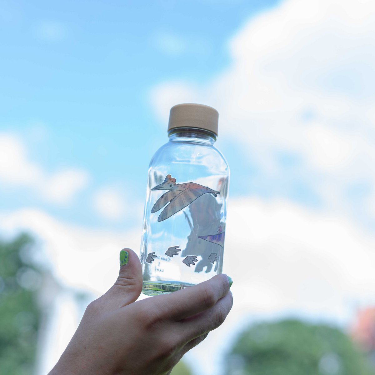 Trinkflasche Glas LITTLE DINO 0,4 l