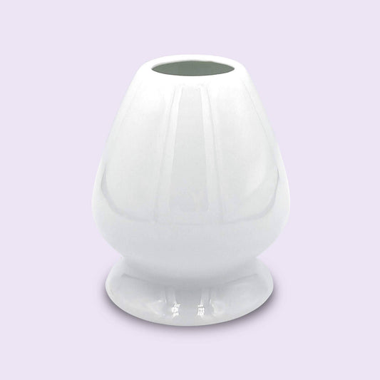 Matcha Besen Halter Kusenaoshi Weiß aus Keramik