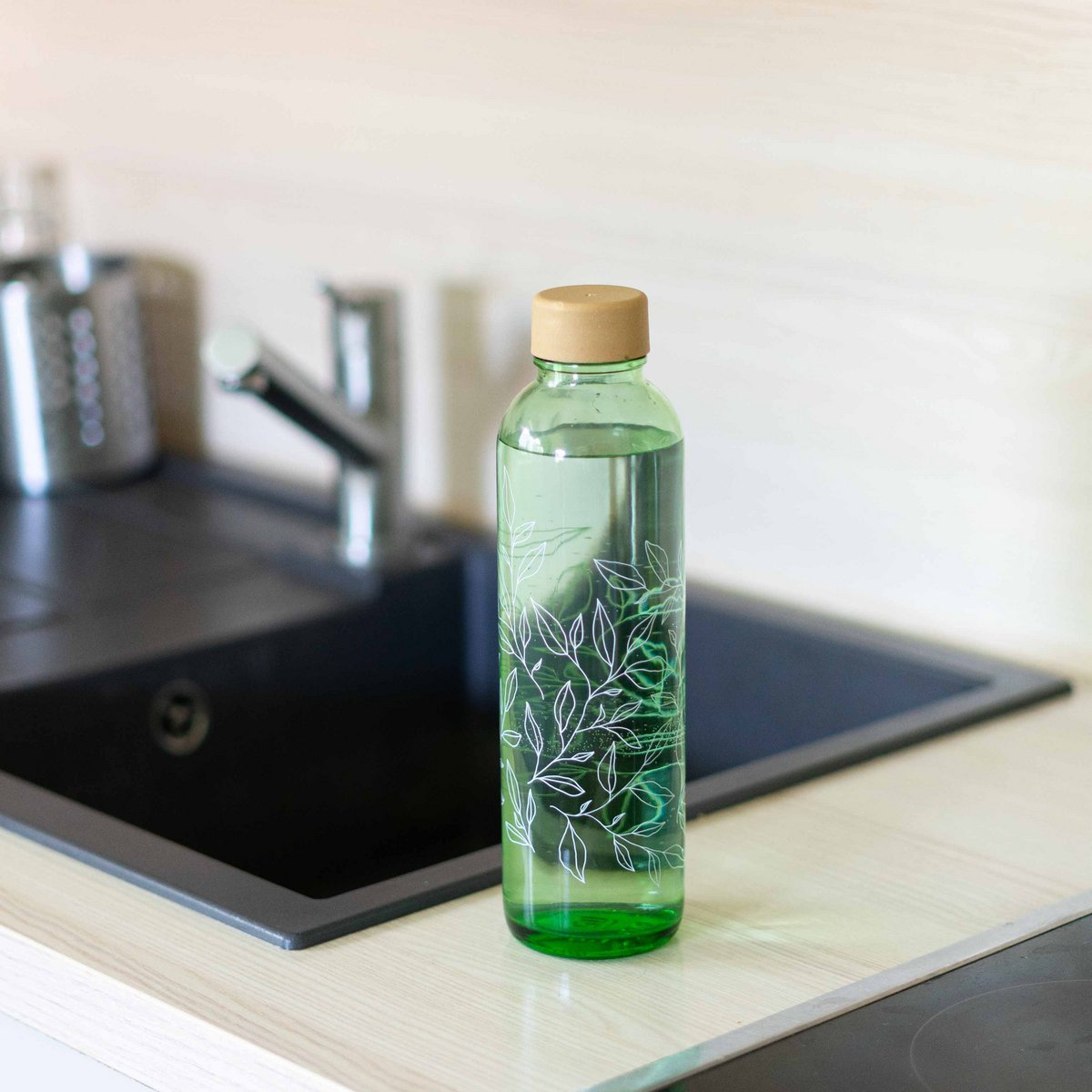 Trinkflasche Glas GREEN HARMONY 0,7 l