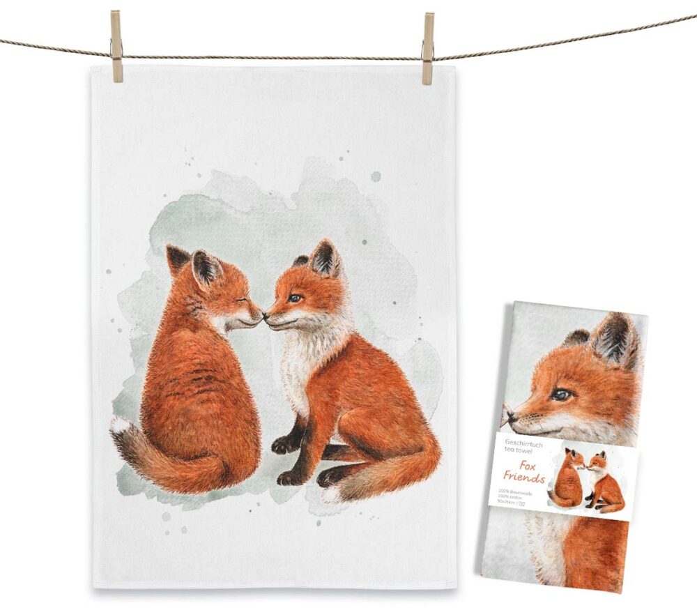Geschirrtuch Fox Friends