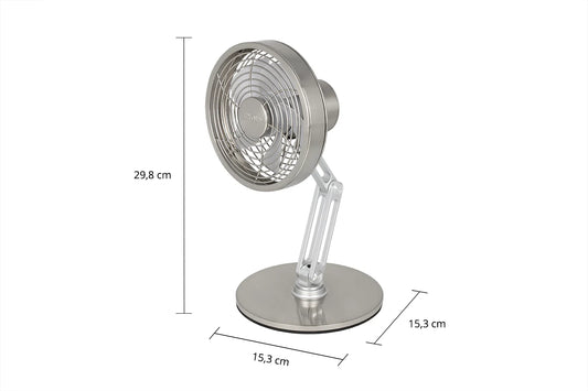 Akku-Tischventilator Steel Flex