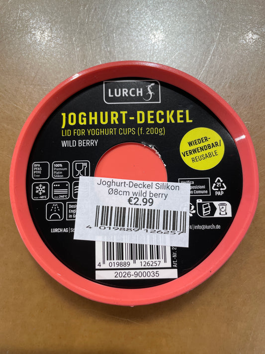 Joghurt-Deckel Silikon Ø8cm wild berry