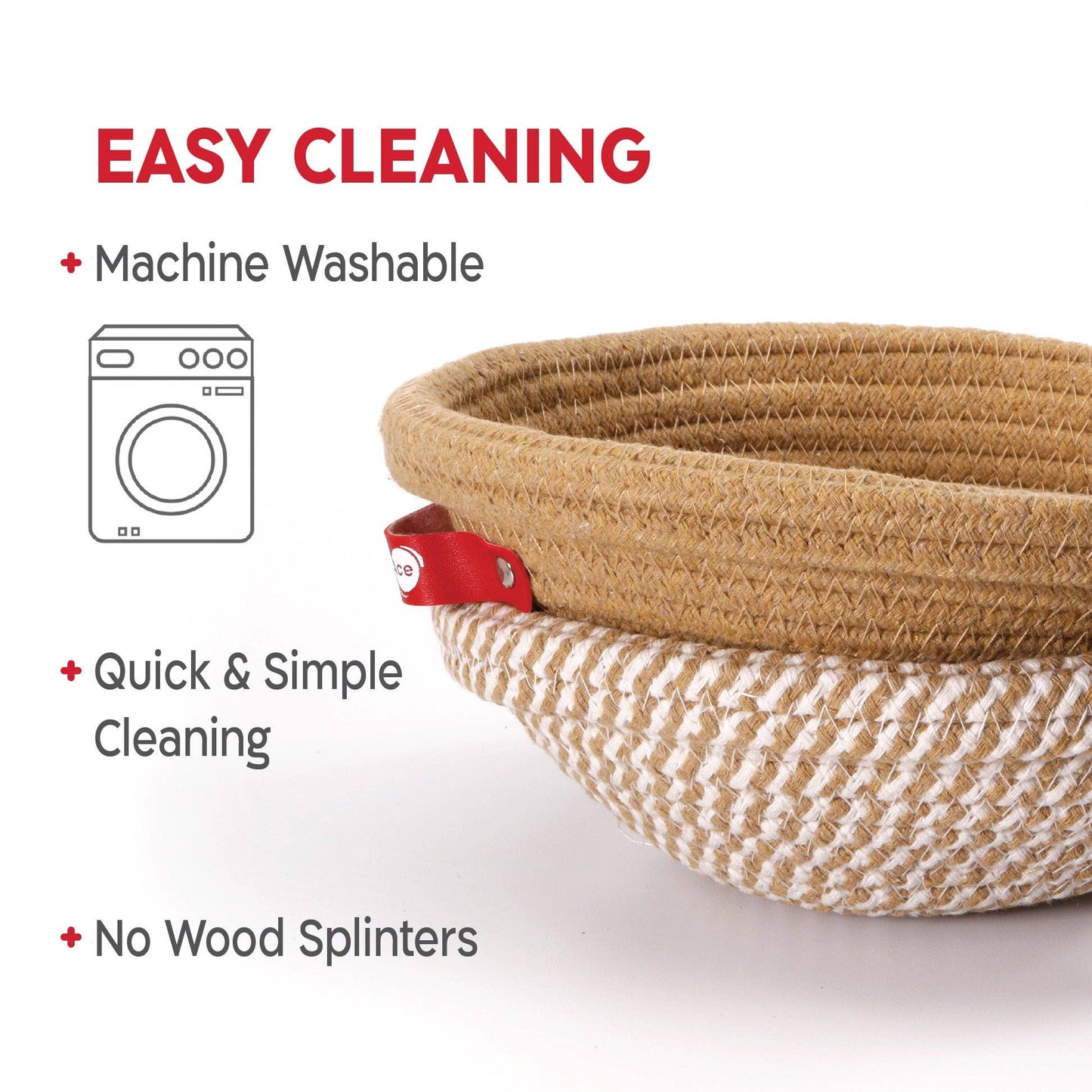 Gärkorb-Set Rund aus Baumwolle