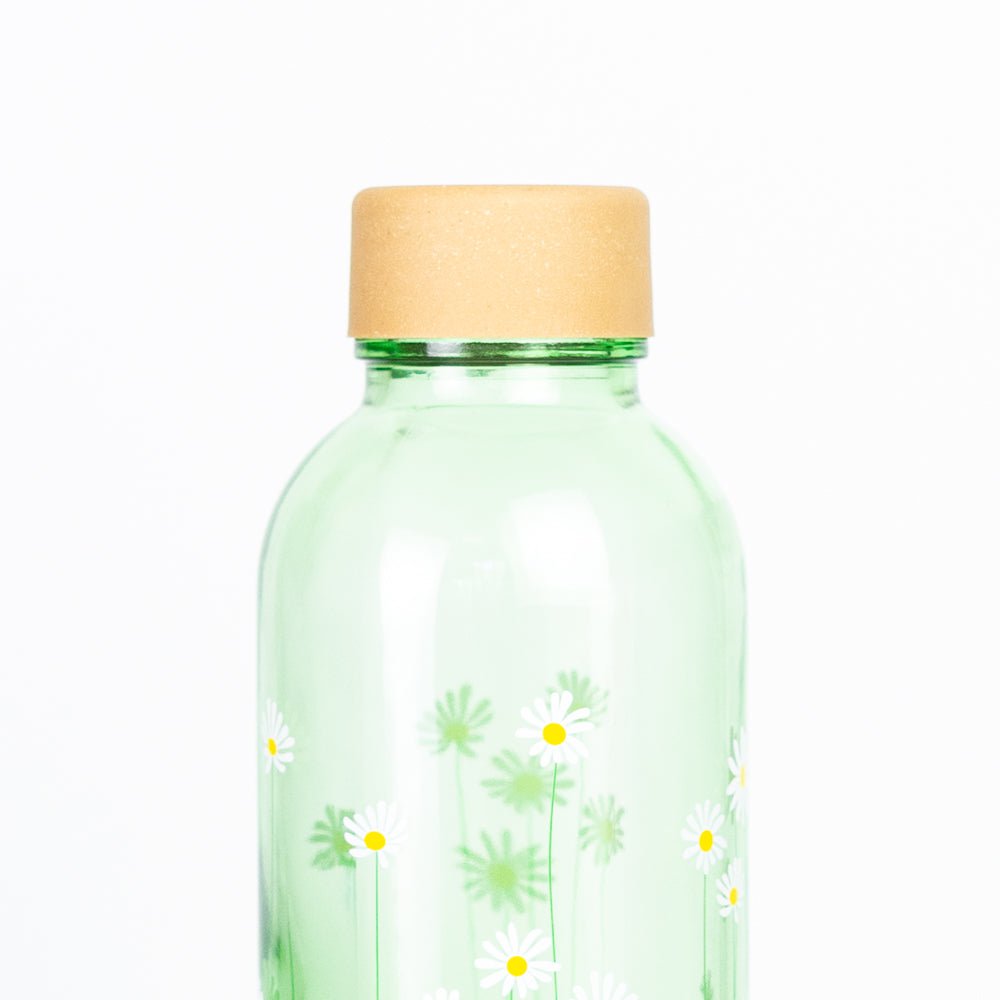 Trinkflasche Glas GREEN DAISY 0,7 l
