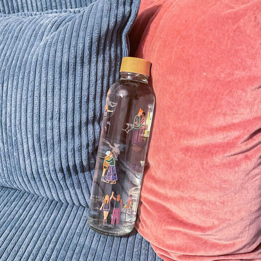 Trinkflasche Glas LOVE IS LOVE 0,7 l