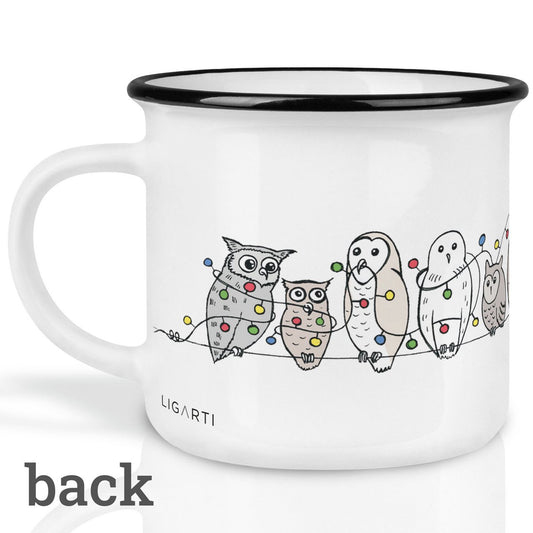 Keramiktasse – Eulenkette