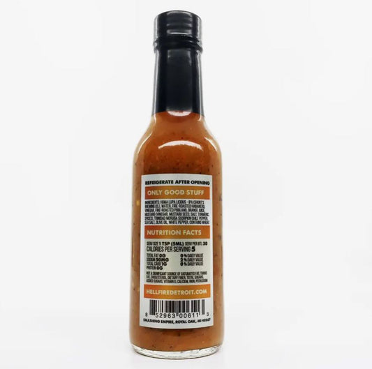 Bier Habanero Barbecue Hot Sauce von Hell-Fire-Dertroit ~ 118ml