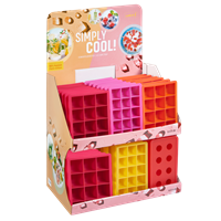 Eiswürfelbereiter Würfel 4x4 f Silikon fuchsia