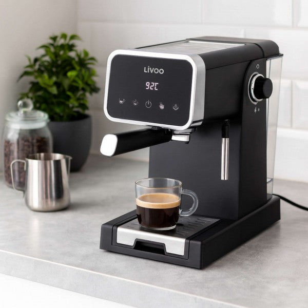 Elektrische Siebträger Espressomaschine 20 Bar Druck 1100 W